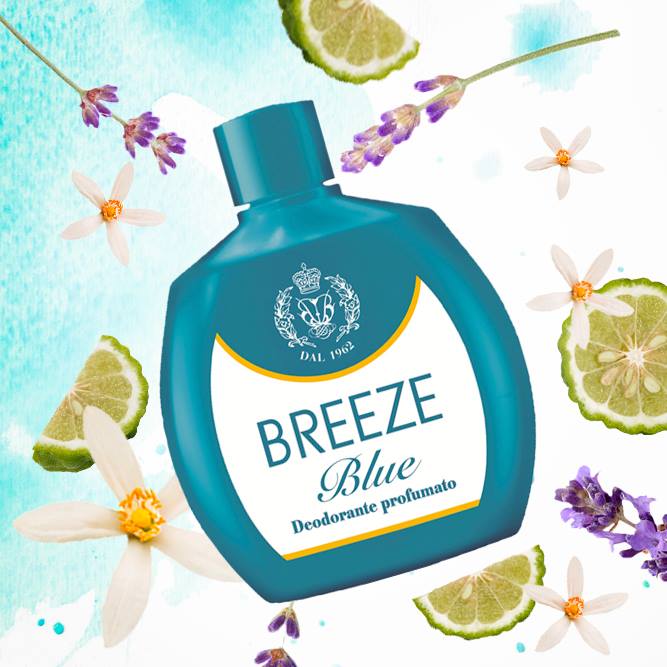 Dung dịch khử mùi cơ thể nam nữ hương nước hoa Breeze Squeeze Blue 100ml - Just Đẹp