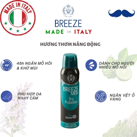 Spray Deodorant Breeze Men's Dry Protection 150ml