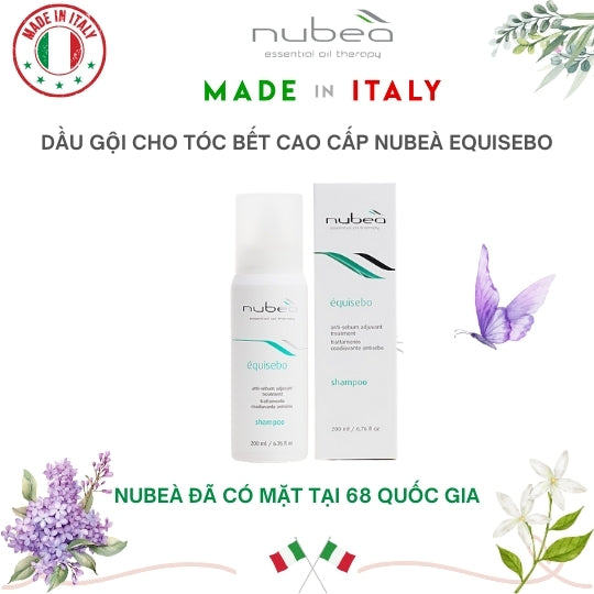 Dầu gội cho tóc bết cao cấp Nubeà Equisebo chiết xuất thiên nhiên chai 200ml - Made in Italy