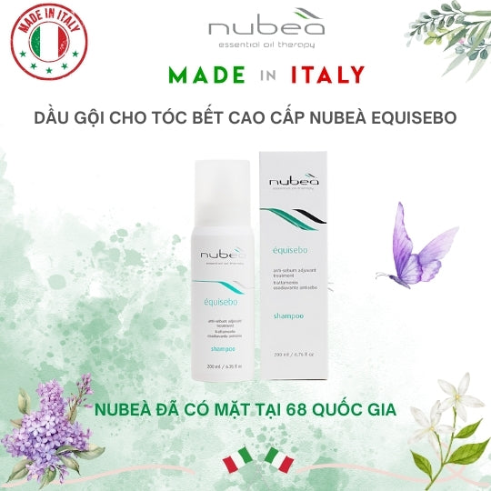 Dầu gội cho tóc bết cao cấp Nubeà Equisebo chiết xuất thiên nhiên chai 200ml - Made in Italy