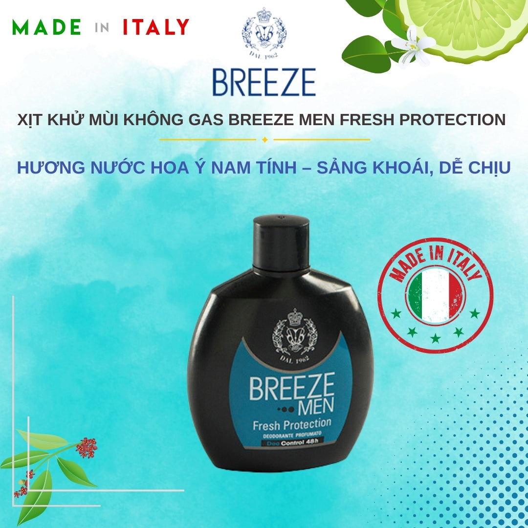 Breeze Men's Fresh Protection Perfume Deodorant 100ml