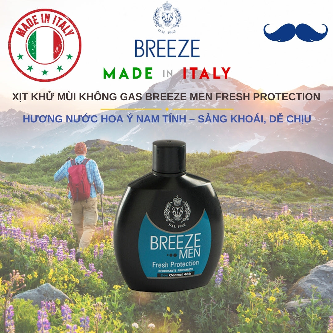 Breeze Men's Fresh Protection Perfume Deodorant 100ml