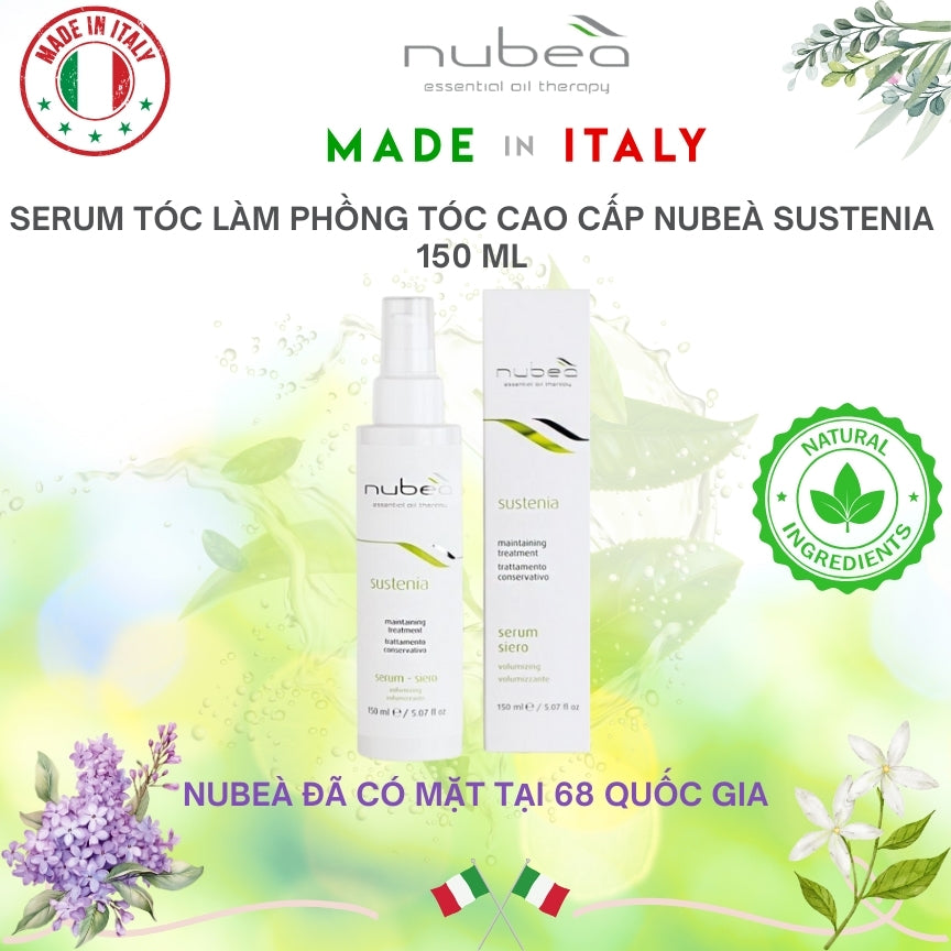 Serum tóc làm phồng tóc cao cấp Nubeà Sustenia chiết xuất thiên nhiên chai 150ml - Made in Italy