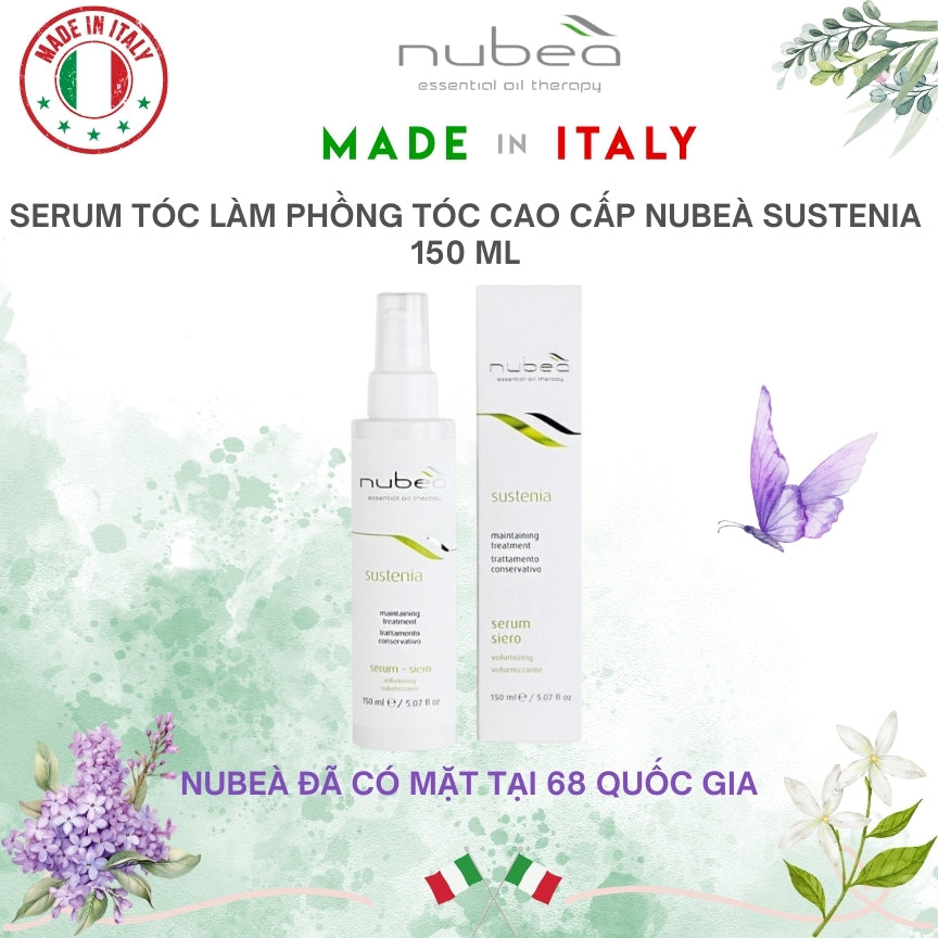 Serum tóc làm phồng tóc cao cấp Nubeà Sustenia chiết xuất thiên nhiên chai 150ml - Made in Italy