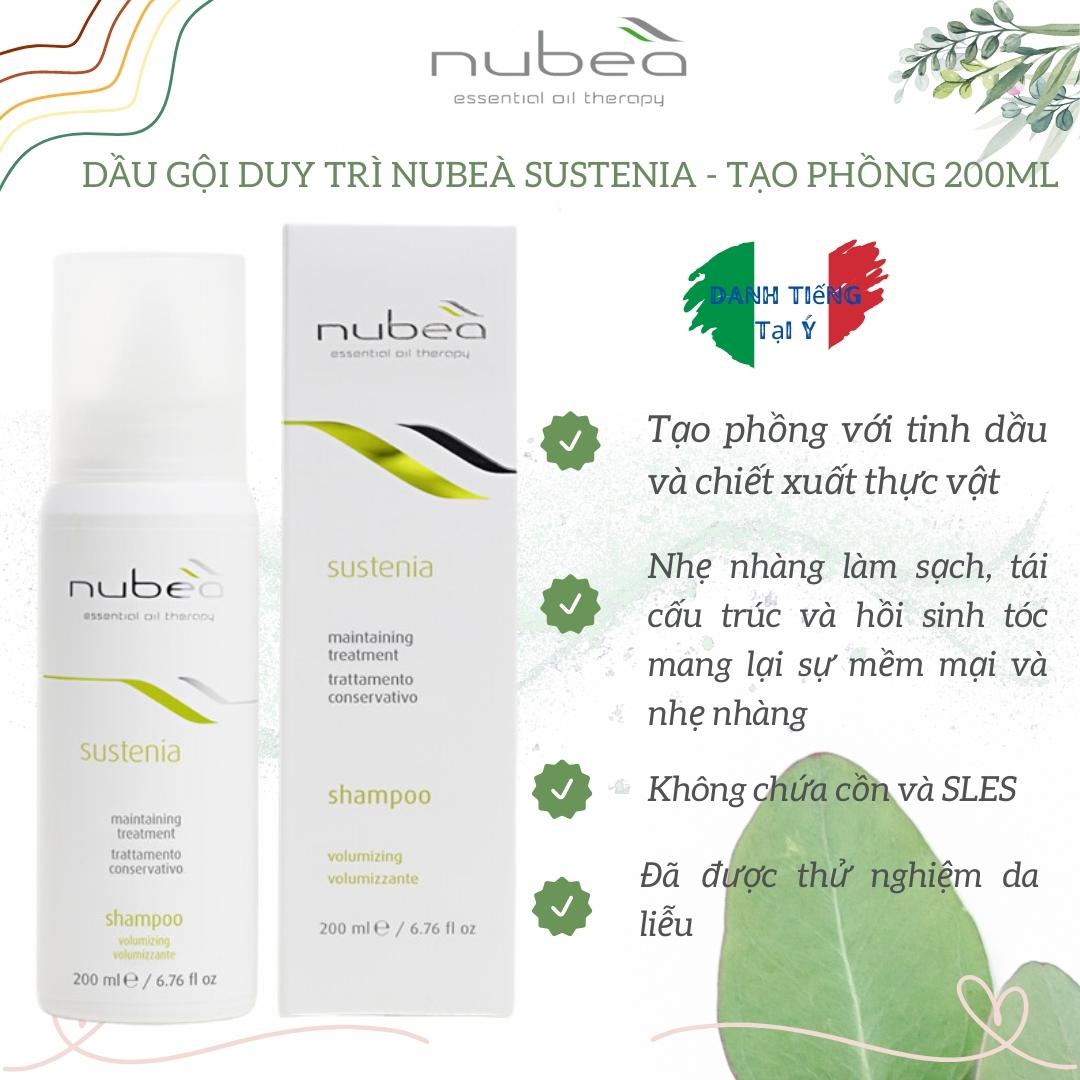 Dầu gội duy trì Nubeà Sustenia - Tạo phồng  200ml - Just Đẹp