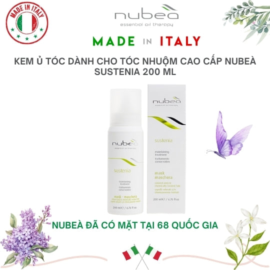 Kem ủ tóc dành cho tóc nhuộm cao cấp Nubeà Sustenia chiết xuất thiên nhiên chai 200ml - Made in Italy